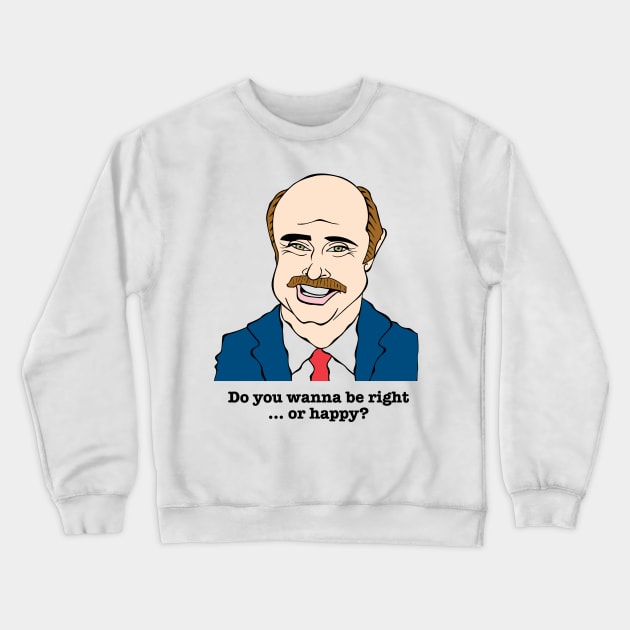 Daytime talk show host Crewneck Sweatshirt by cartoonistguy